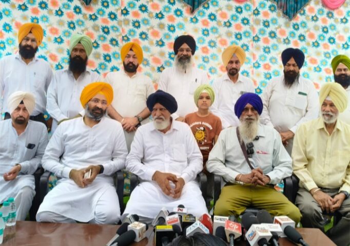 ਸ਼੍ਰੋਮਣੀ ਅਕਾਲੀ ਦਲ ਦੀ ਸੁਰਜੀਤੀ ਲਈ ਰਾਜਦੇਵ ਸਿੰਘ ਖਾਲਸਾ ਦੀ ਪੰਜ ਮੈਂਬਰੀ ਭਰਤੀ ਕਮੇਟੀ ਨੂੰ ਹਮਾਇਤ